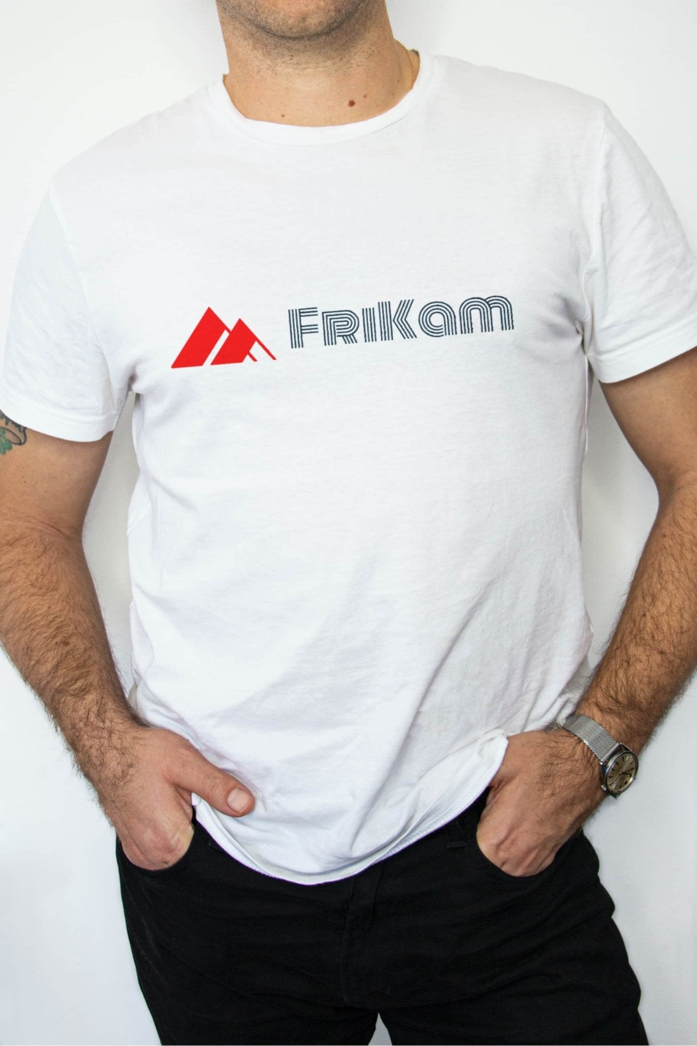 Premium Cotton T-Shirt (White) - FriKam