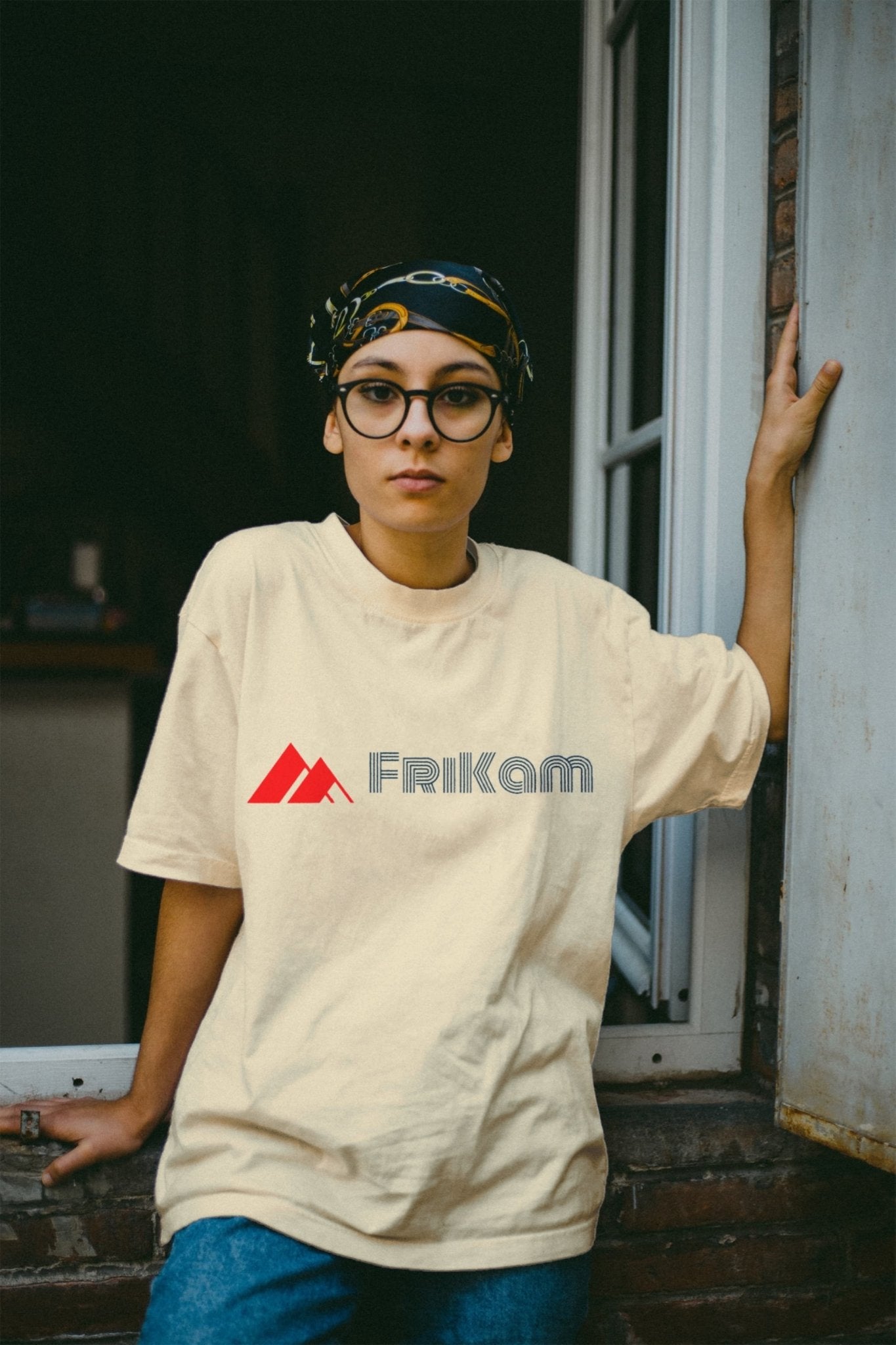 Premium Cotton T-Shirt (Beige) - FriKam