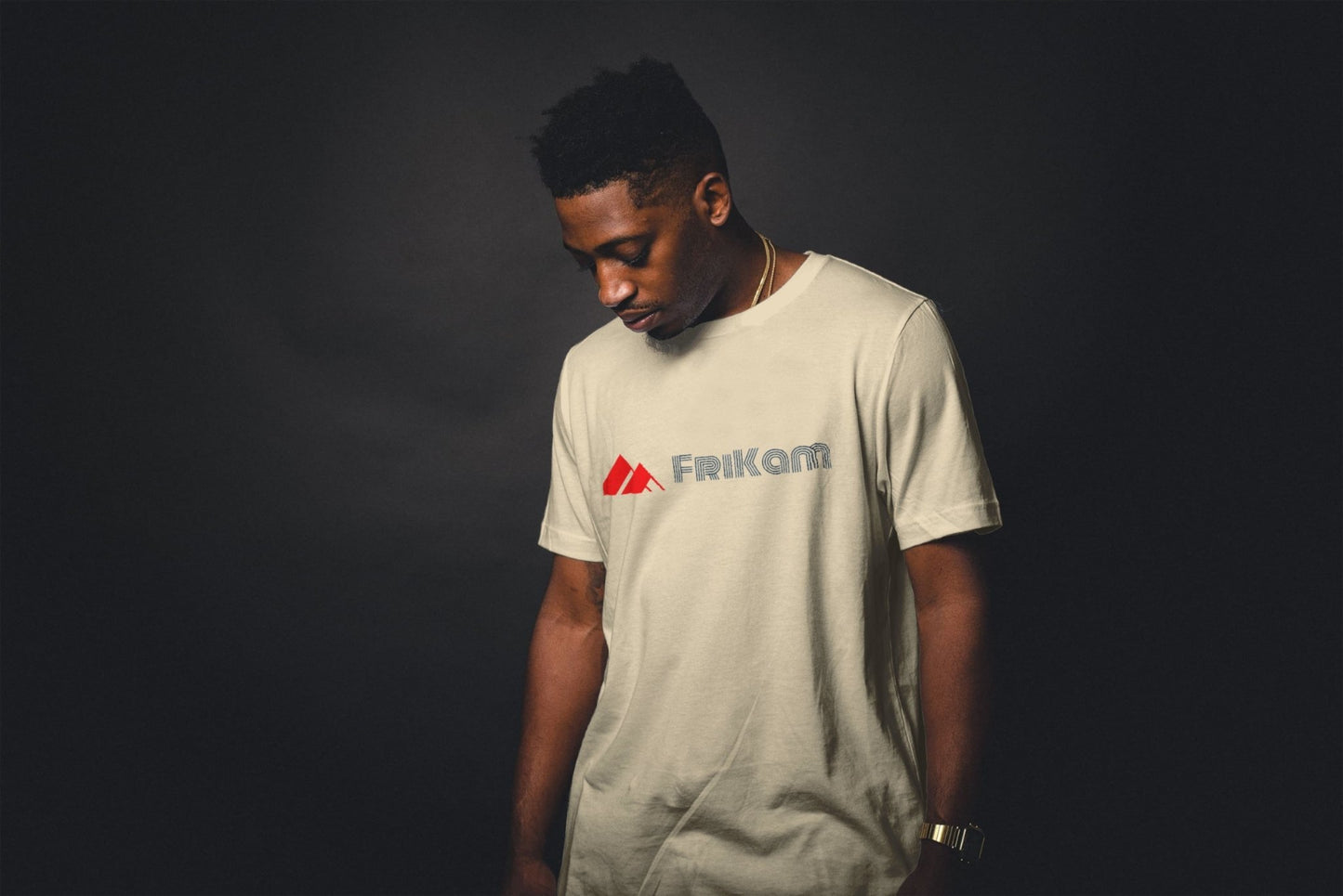 Premium Cotton T-Shirt (Beige) - FriKam