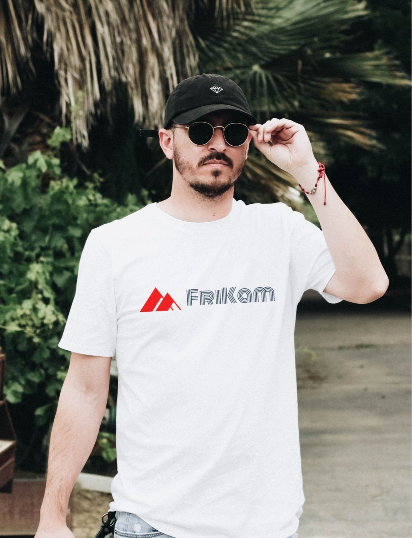 Premium Cotton T-Shirt (White) - FriKam