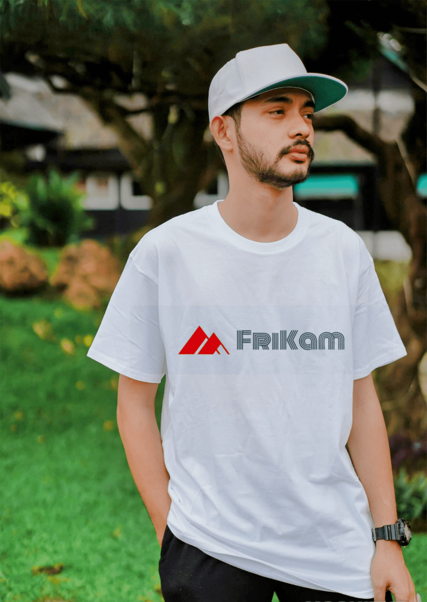 Premium Cotton T-Shirt (White) - FriKam