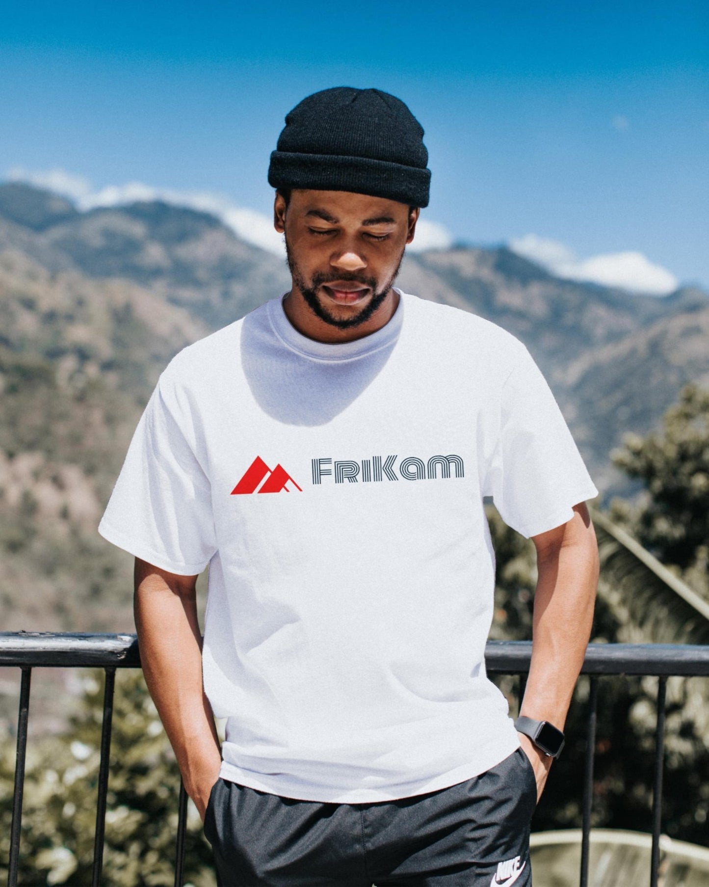 Premium Cotton T-Shirt (White) - FriKam