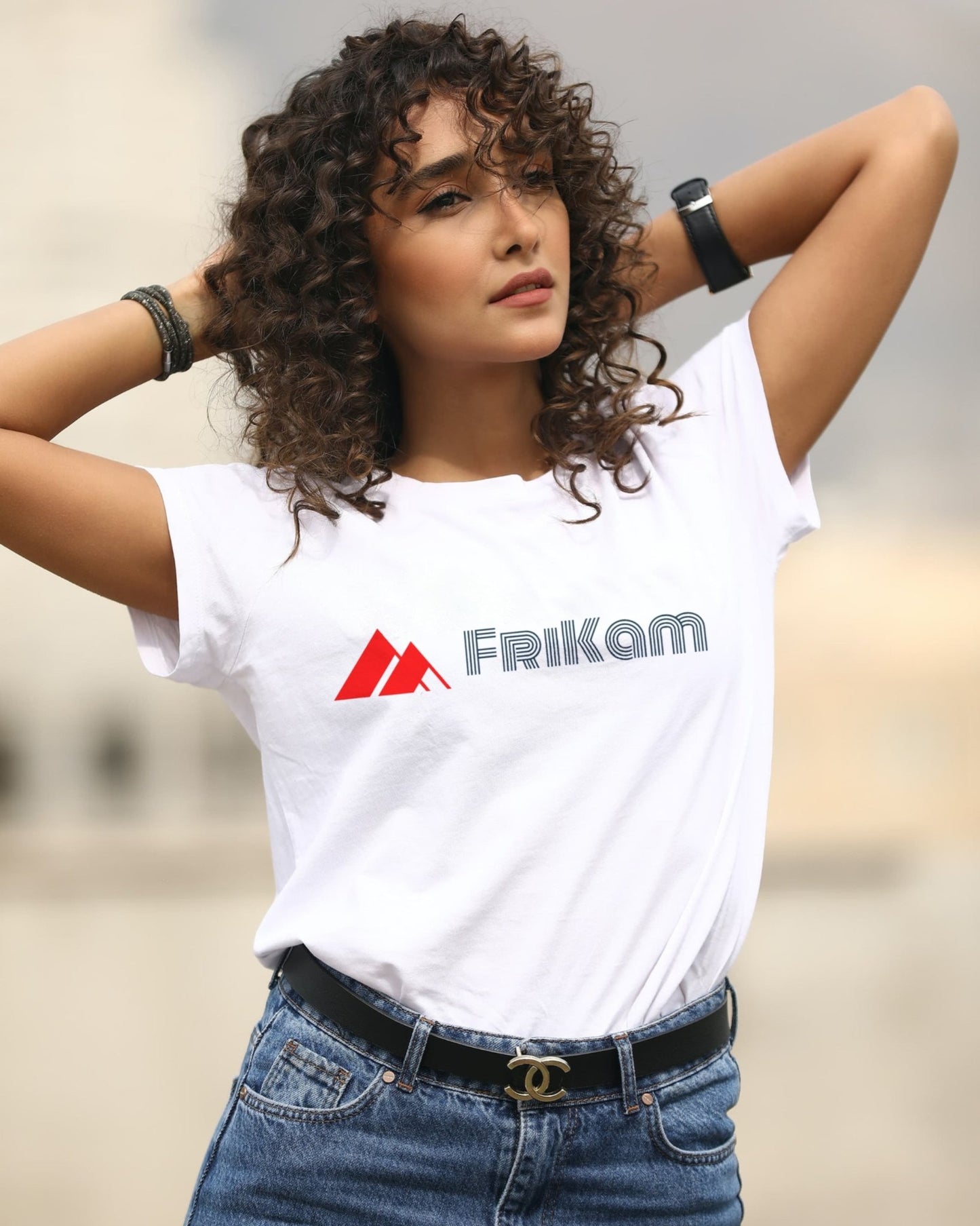 Premium Cotton T-Shirt (White) - FriKam
