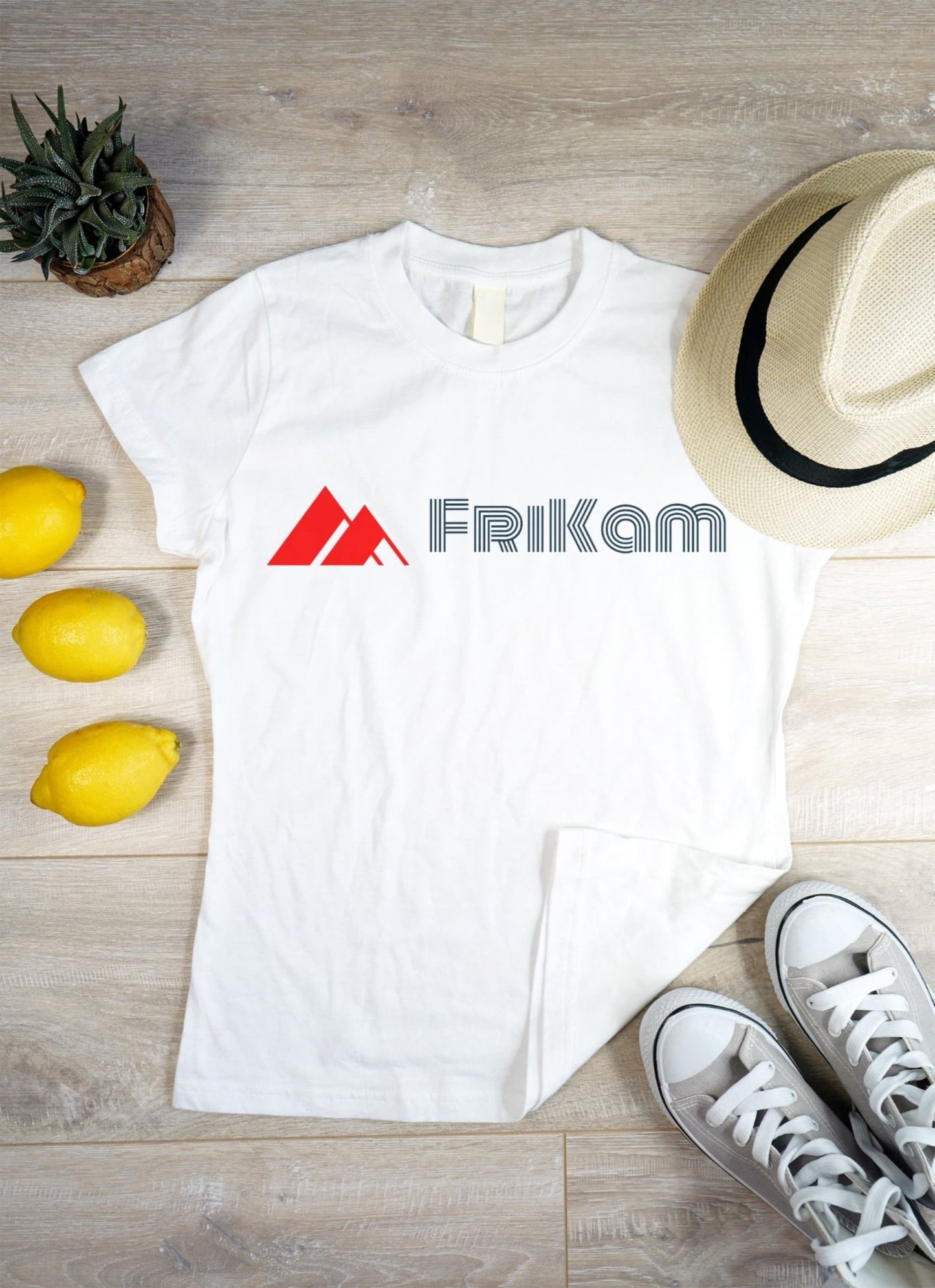 Premium Cotton T-Shirt (White) - FriKam