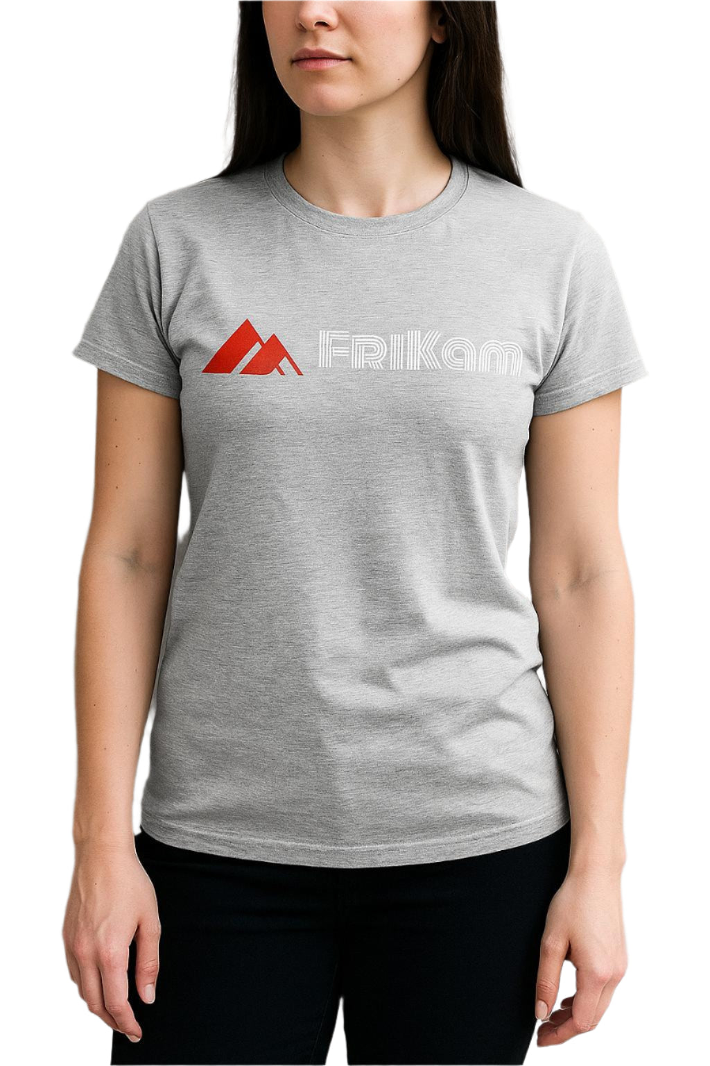 Premium Cotton T-Shirt (Light Gray) - FriKam