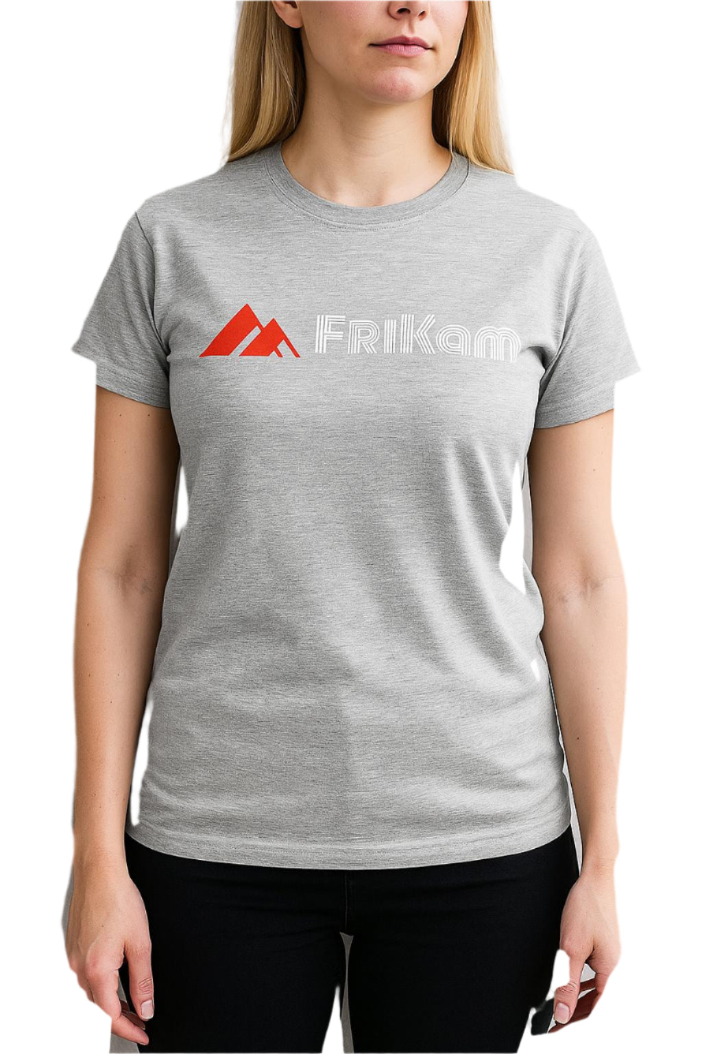 Premium Cotton T-Shirt (Light Gray) - FriKam