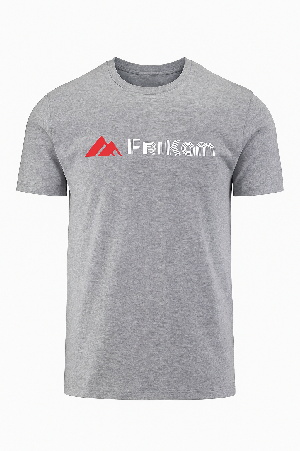 Premium Cotton T-Shirt (Light Gray) - FriKam