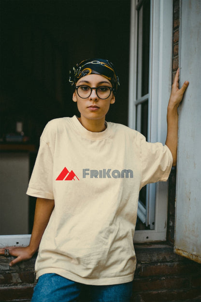Premium Cotton T-Shirt (Beige) - FriKam