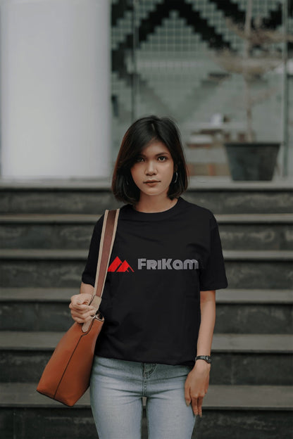 Premium Cotton T-Shirt (Black) - FriKam
