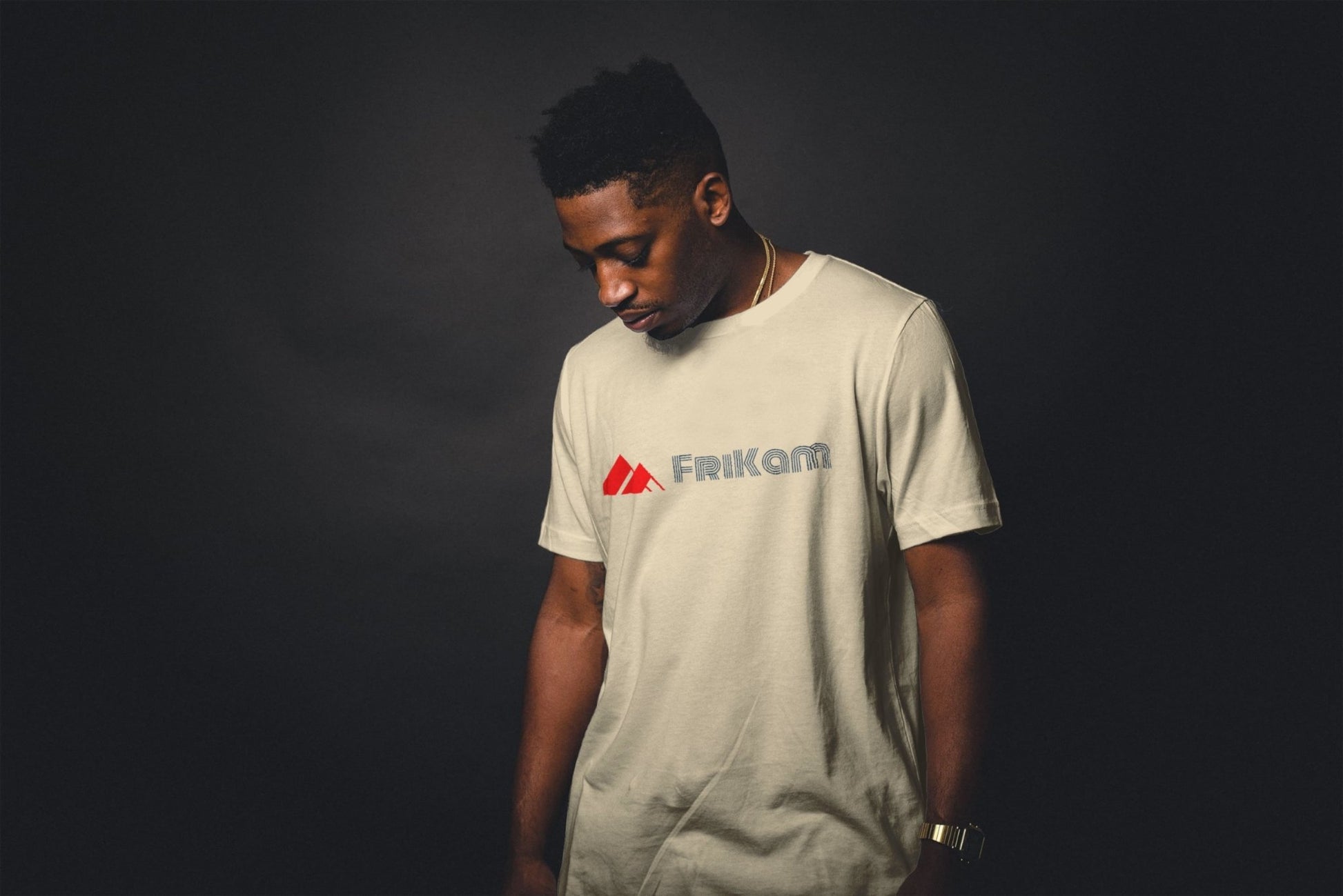 Premium Cotton T-Shirt (Beige) - FriKam