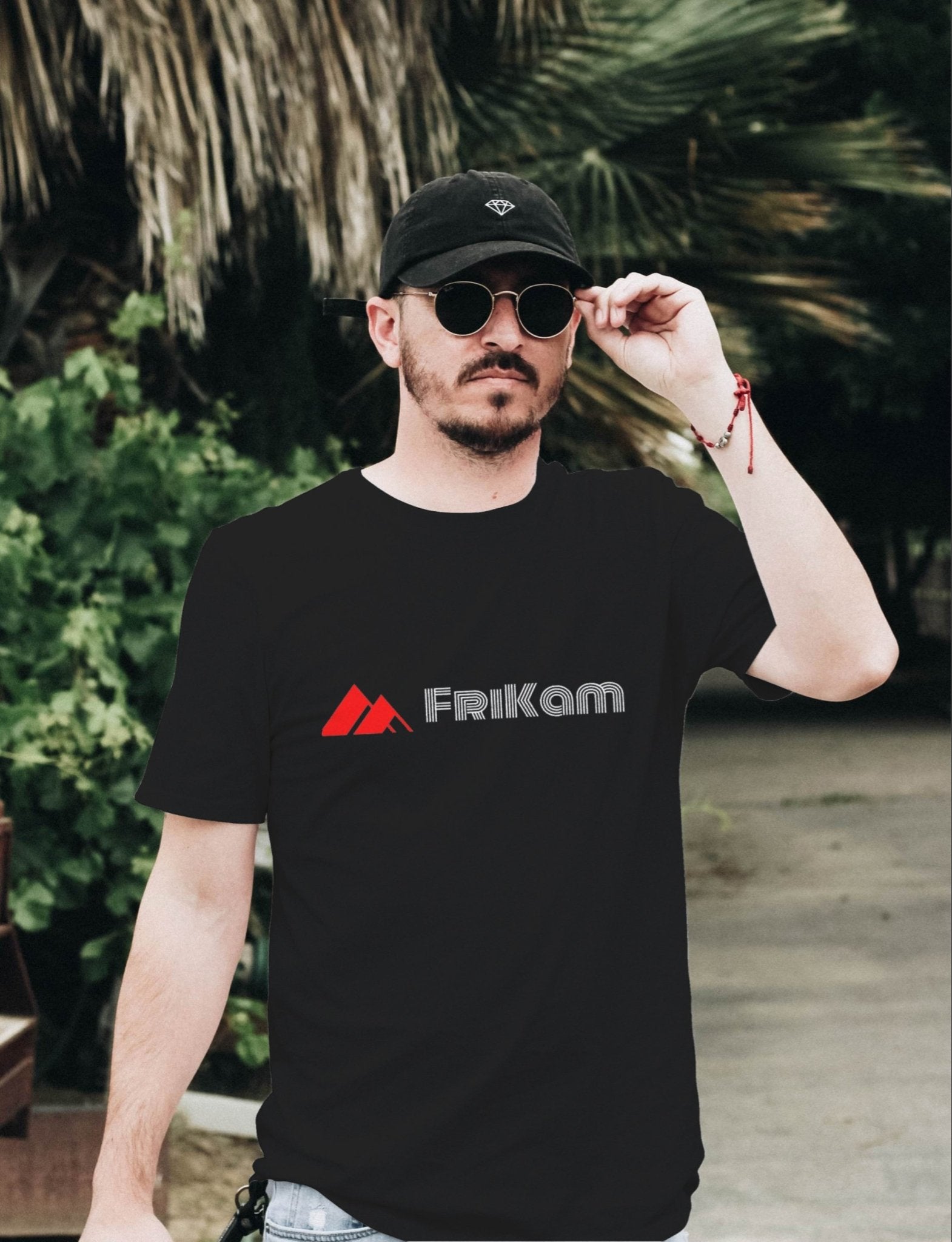Premium Cotton T-Shirt (Black) - FriKam