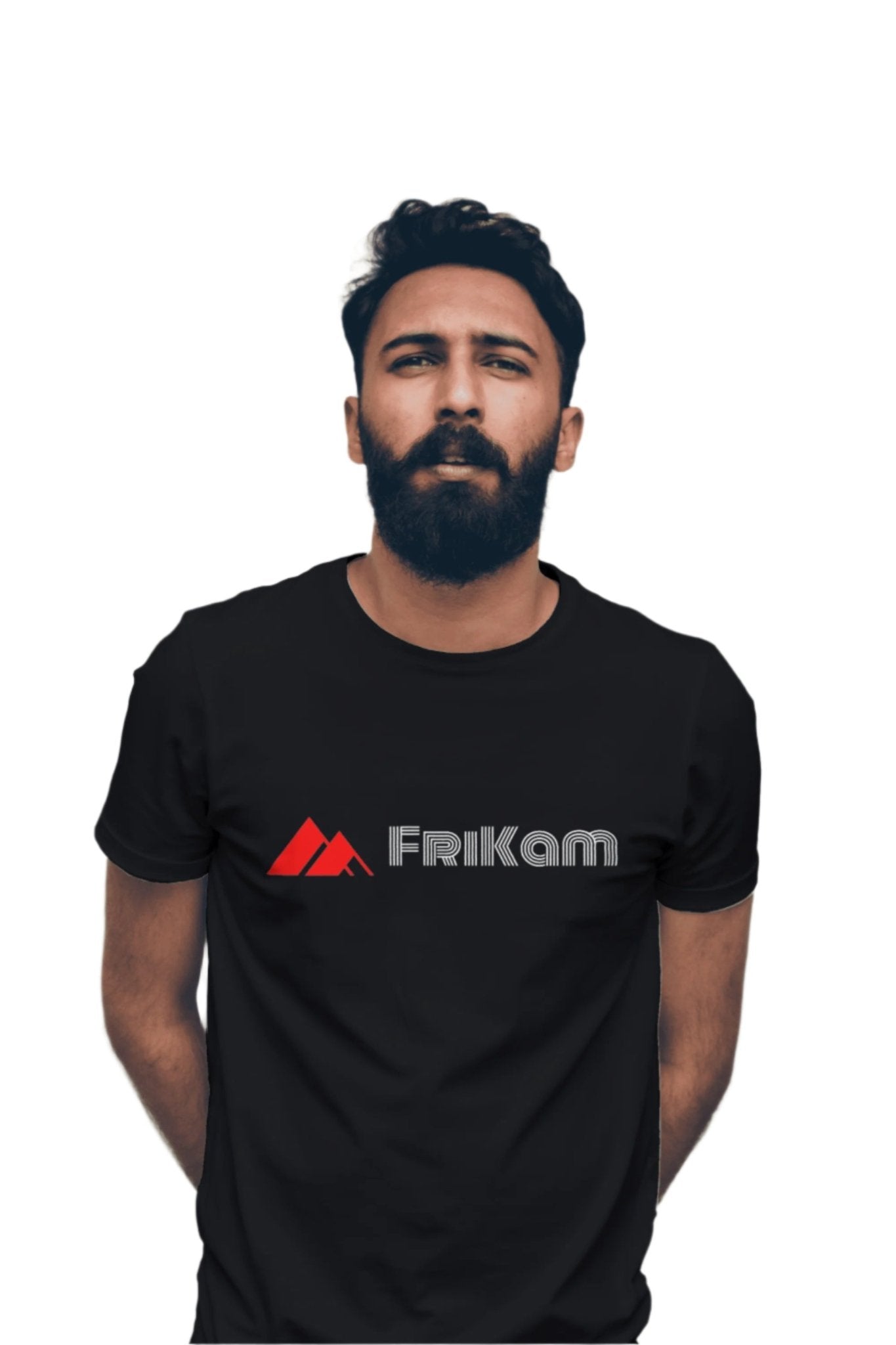 Premium Cotton T-Shirt (Black) - FriKam