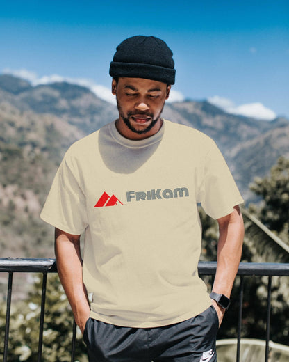Premium Cotton T-Shirt (Beige) - FriKam