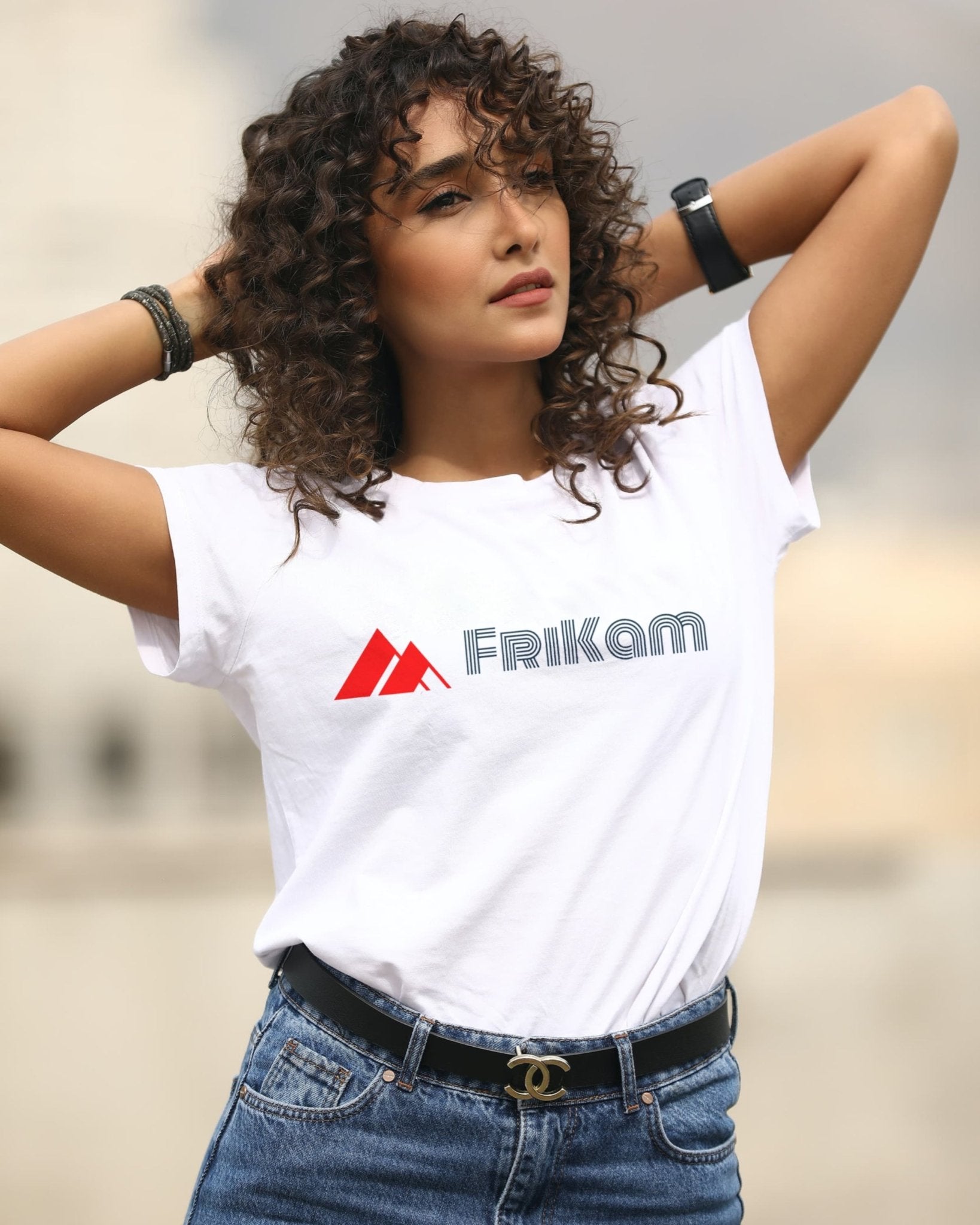 Premium Cotton T-Shirt (White) - FriKam
