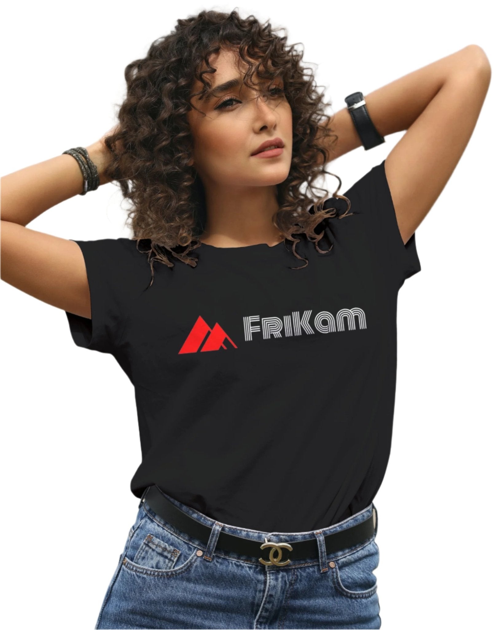 Premium Cotton T-Shirt (Black) - FriKam