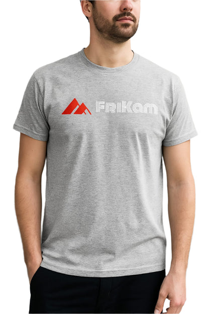 Premium Cotton T-Shirt (Light Gray) - FriKam